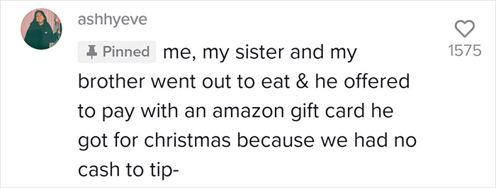 Family Wanted To Tip Their Waiter With A $25 Amazon Gift Card And Started A Massive Debate On If It&rsquo;s OK Or Not