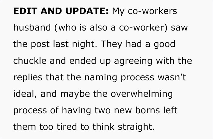 "It's Going To Be So Confusing": Person Calls Out New Mom For Giving Her Twin Babies Stupid Names "It's Going To Be So Confusing": Person Calls Out New Mom For Giving Her Twin Babies Stupid Names