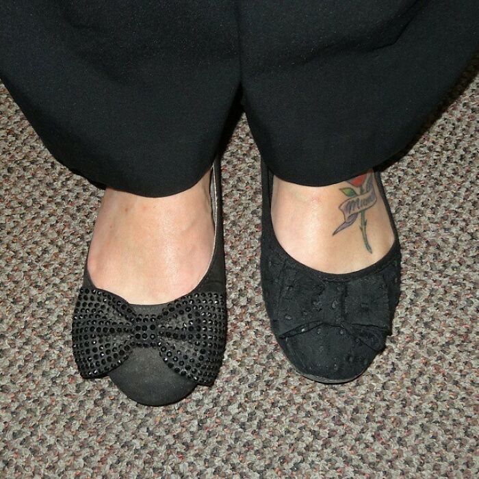 Noticing The Little Things. Like Sue In Our Office Accidently Wearing Two Different Shoes To Work