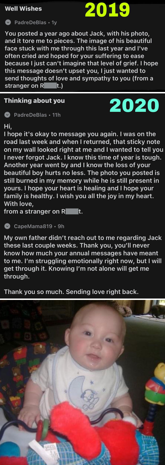 In 2018, I Posted About My Son Who Had Passed Away A Decade Earlier. A Stranger Has Gone Out Of His Way To Reach Out To Me Around The Anniversary For The Past Two Years