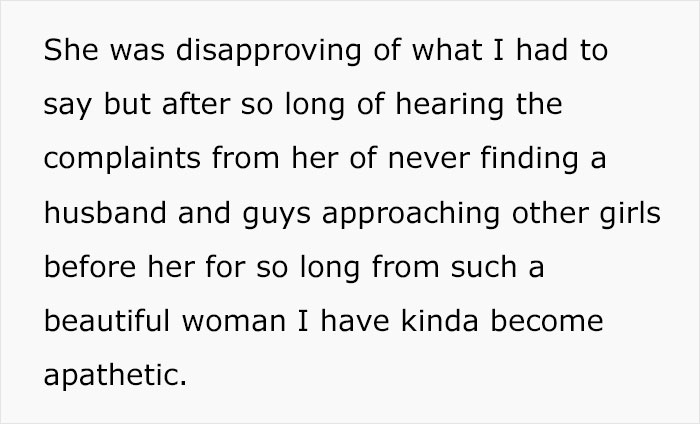 Woman Does Not Agree That Men Have A 'Right' Not To Be Attracted To Her, Gets Mad At Friend For Calling Her Out Woman Does Not Agree That Men Have A 'Right' Not To Be Attracted To Her, Gets Mad At Friend For Calling Her Out