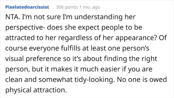 Woman Does Not Agree That Men Have A 'Right' Not To Be Attracted To Her, Gets Mad At Friend For Calling Her Out Woman Does Not Agree That Men Have A 'Right' Not To Be Attracted To Her, Gets Mad At Friend For Calling Her Out