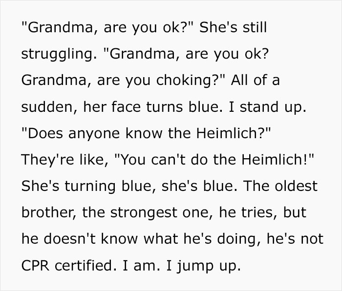 Woman Shares How She Saved Her Girlfriend's Grandma's Life During Christmas Dinner After She Made Homophobic Remarks At The Table