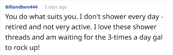 Woman Is Shocked To Find Out Her Friends Shower Every Day, Asks If She's Being Gross