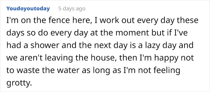 Woman Is Shocked To Find Out Her Friends Shower Every Day, Asks If She's Being Gross