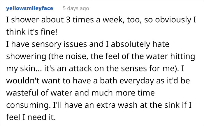Woman Is Shocked To Find Out Her Friends Shower Every Day, Asks If She's Being Gross