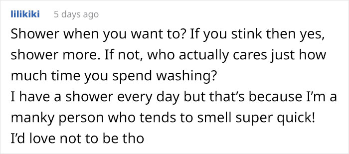 Woman Is Shocked To Find Out Her Friends Shower Every Day, Asks If She's Being Gross