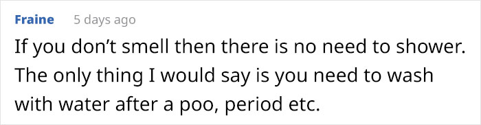 Woman Is Shocked To Find Out Her Friends Shower Every Day, Asks If She's Being Gross
