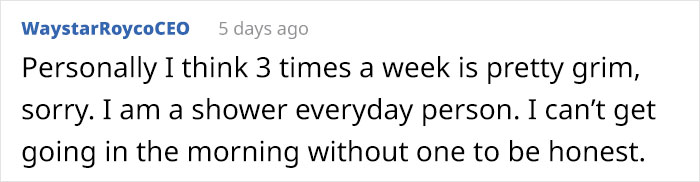 Woman Is Shocked To Find Out Her Friends Shower Every Day, Asks If She's Being Gross