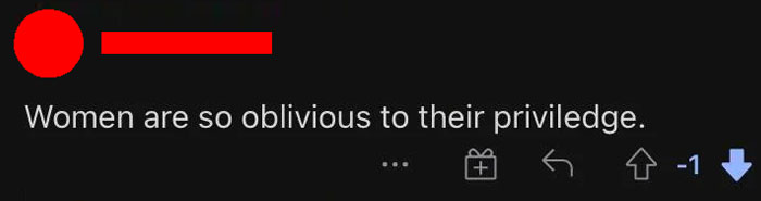 Men Rant About How Oblivious Women Are To Their Privilege, Eat Their Own Words When One Of Them Replies Men Rant About How Oblivious Women Are To Their Privilege, Eat Their Own Words When One Of Them Replies