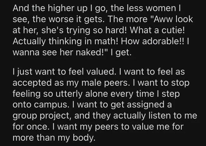 Men Rant About How Oblivious Women Are To Their Privilege, Eat Their Own Words When One Of Them Replies Men Rant About How Oblivious Women Are To Their Privilege, Eat Their Own Words When One Of Them Replies