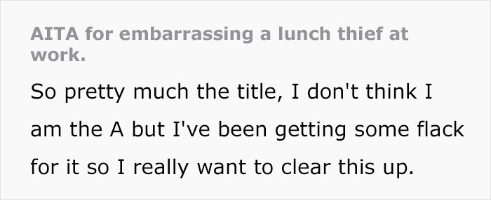 Man Steals Coworker&rsquo;s Food And She Yanks It From Under His Nose, Embarrassing Him In Front Of His Colleagues