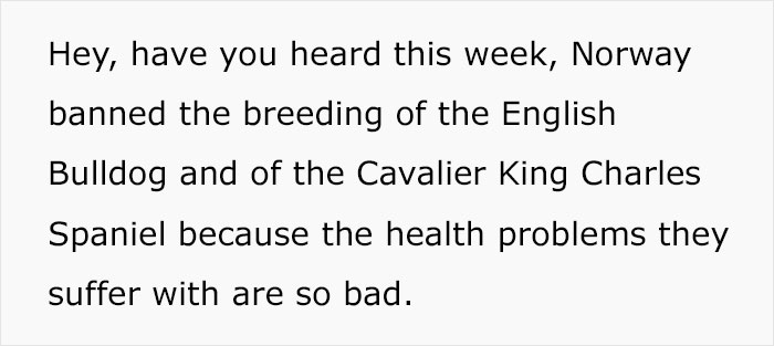 Veterinarian Goes To TikTok To Explain The Deal With Norway Banning The Breeding Of English Bulldogs And Cavalier King Charles Spaniels