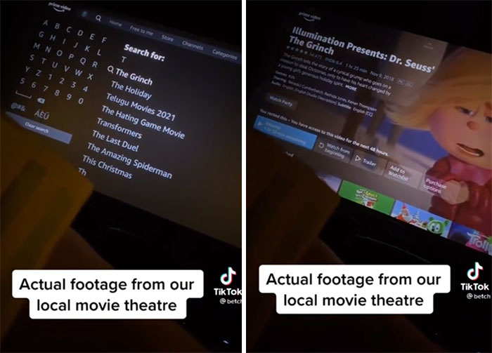Movie Theater Tries To Play A Christmas Movie Using An Amazon Prime Account