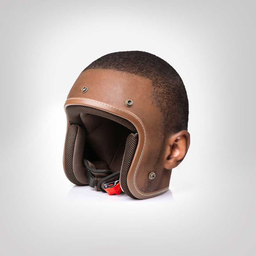"Skullmet": I Make Helmets That Look Like People's Heads (12 Pics)