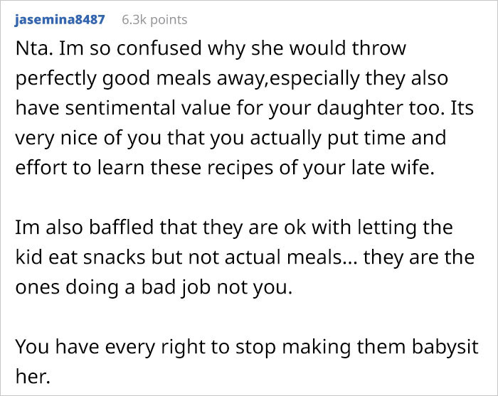 Mother-In-Law Throws Away Meals Her Granddaughter Brings That Her Dad Made Using Her Late Mom’s Recipes, Family Feud Ensues Mother-In-Law Throws Away Meals Her Granddaughter Brings That Her Dad Made Using Her Late Mom’s Recipes, Family Feud Ensues