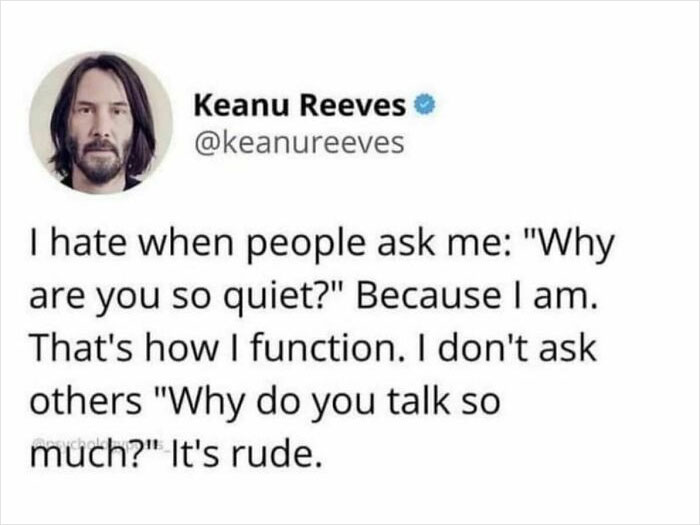 And This, My Friends, Is How The Irish Exit Was Invented
tc Keanu Reeves