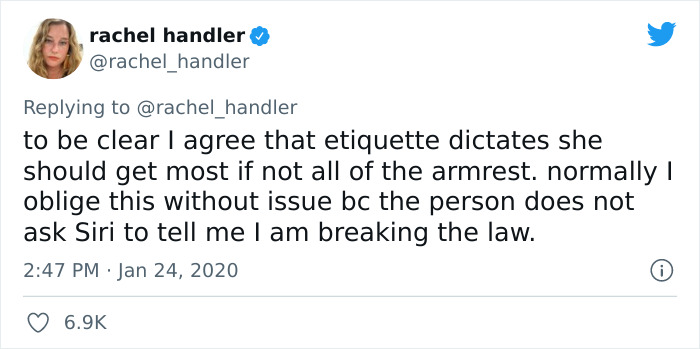 Entitled Plane Passenger Inspires A Funny Thread About Middle Seat Armrest Etiquette