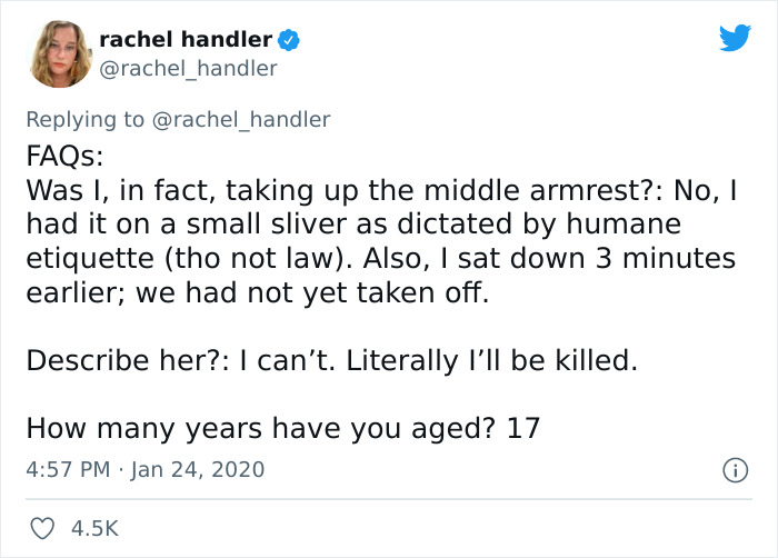 Entitled Plane Passenger Inspires A Funny Thread About Middle Seat Armrest Etiquette