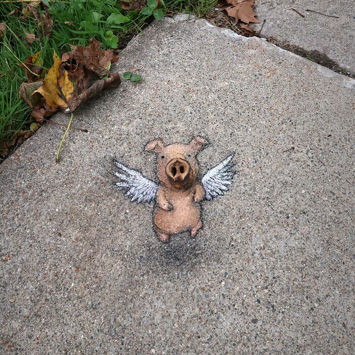 This Artist Continues To Brighten Up The Streets Of His City With His Adorable Chalk Art (130 New Pics)