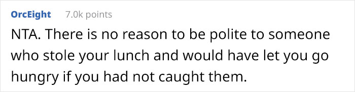 Man Steals Coworker&rsquo;s Food And She Yanks It From Under His Nose, Embarrassing Him In Front Of His Colleagues