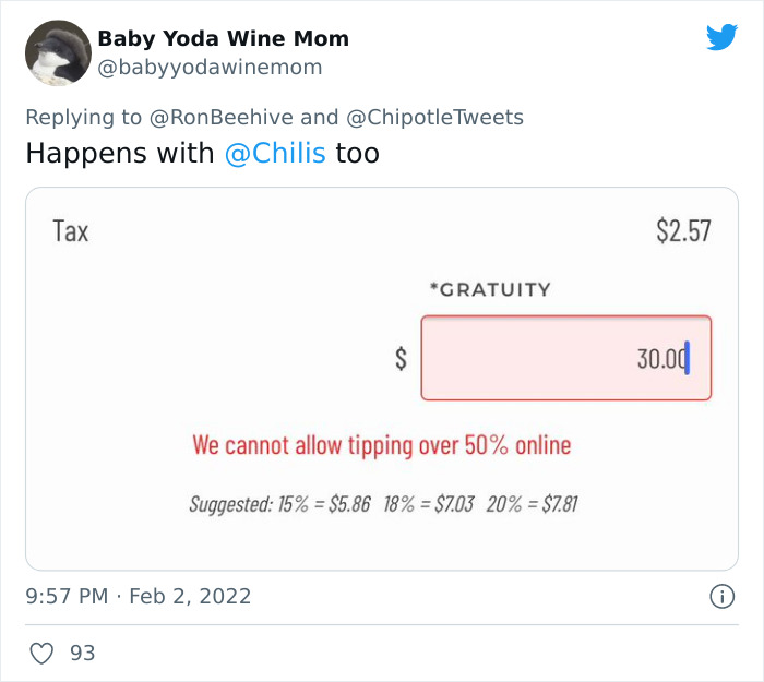 Man Slams Chipotle For Capping Delivery Driver Tips At 50%, Chipotle Explains Why But Their Answer Seems To Anger People Even More