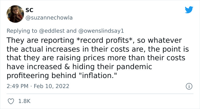 Economist Is Disgusted By These CEOs Who Brag About Their High Prices While Blaming Inflation, Exposes Them On Twitter