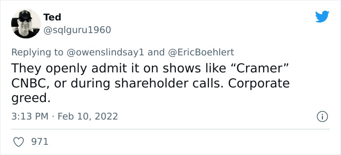 Economist Is Disgusted By These CEOs Who Brag About Their High Prices While Blaming Inflation, Exposes Them On Twitter