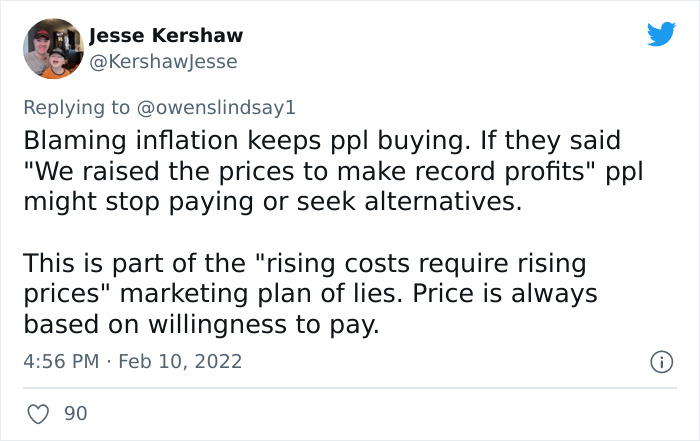 Economist Is Disgusted By These CEOs Who Brag About Their High Prices While Blaming Inflation, Exposes Them On Twitter