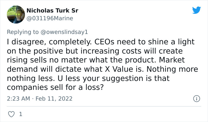 Economist Is Disgusted By These CEOs Who Brag About Their High Prices While Blaming Inflation, Exposes Them On Twitter
