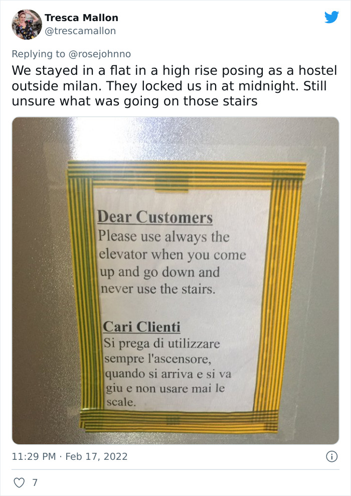 24 Priceless Caution Signs These Folks On Twitter Came Across In Hotel Rooms And Airbnbs