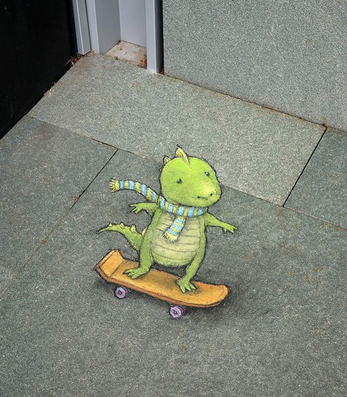 This Artist Continues To Brighten Up The Streets Of His City With His Adorable Chalk Art (130 New Pics)