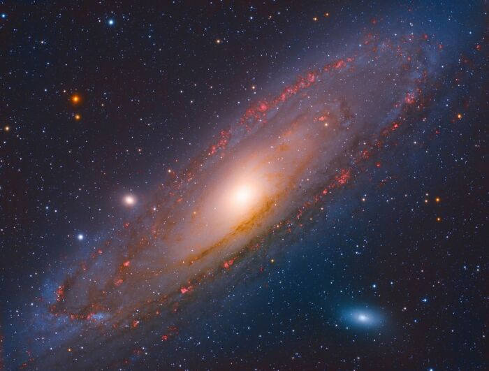 Vibrant cosmic galaxy image showcasing the powerful beauty captured by Budapest International Photo Awards winners.