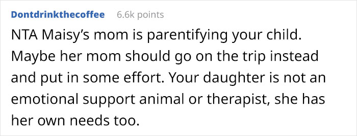 10 Y.O. Doesn’t Want To Be The Carer Of Her Special Needs Classmate During A School Trip But The Classmate’s Mom Doesn’t Care 10 Y.O. Doesn’t Want To Be The Carer Of Her Special Needs Classmate During A School Trip But The Classmate’s Mom Doesn’t Care