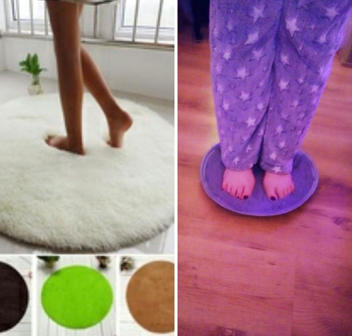 The New Bathroom Rug I Ordered Online vs. The Actual Rug I Received In The Mail. I'd Say Something Is Wrong Here