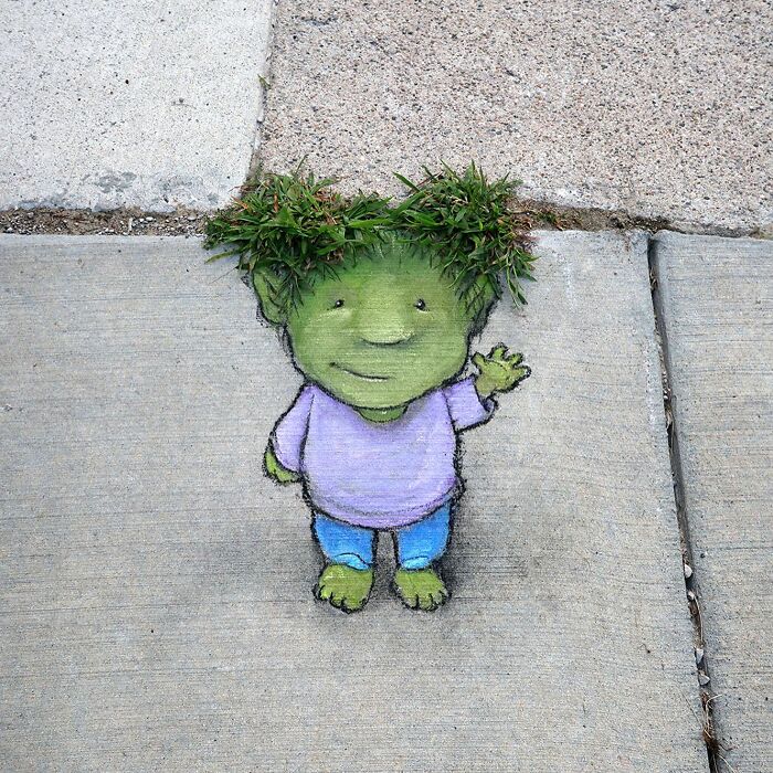 This Artist Continues To Brighten Up The Streets Of His City With His Adorable Chalk Art (130 New Pics)