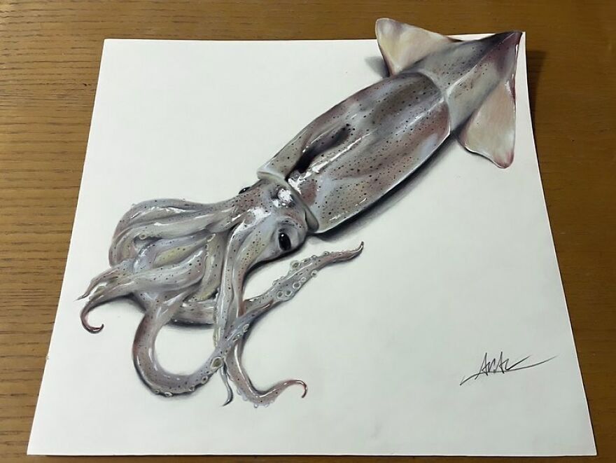 Japanese Artist Impresses With His 3D Drawings Using Only Colored Pencils (34 Pics)