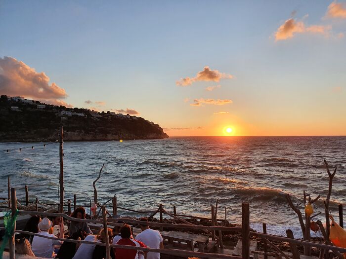 Sunset In San Nicola, Puglia: View From Our Porch During Our Vacation