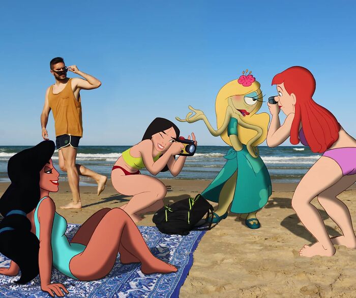 Elementary School Teacher Photoshops Classic Disney Characters Into His Life And The Result Is Captivating (29 New Pics)