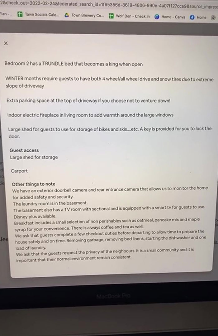 Woman On TikTok Calls Out Airbnb Tenant's Entitlement When She Realizes That She Has To Do Chores Despite $125 Cleaning Fee