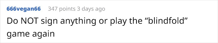 Husband Asks Wife To Sign Papers While Blindfolded, She Gets Suspicious When He Refuses To Show The Papers