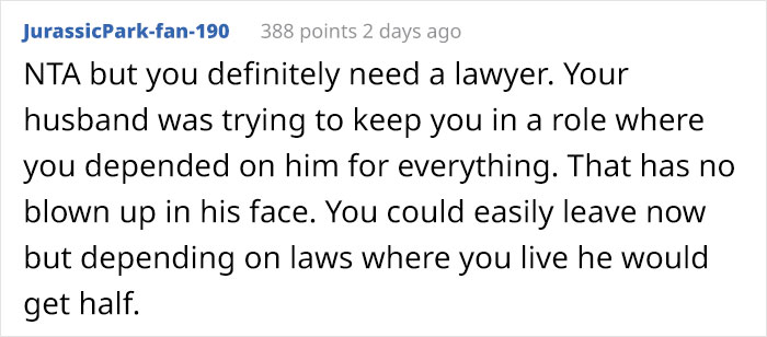 Husband Won't Give His Wife A Penny From His Inheritance, Gets Mad When She Does The Same After Inheriting A Small Fortune