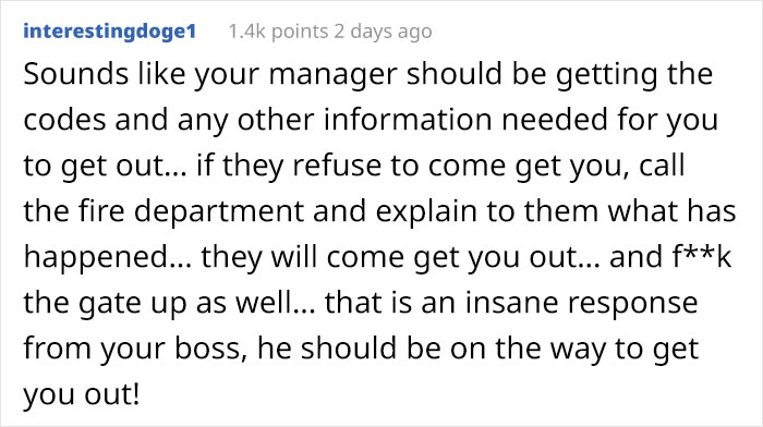 Employee Asks For Legal Advice After Having Restaurant Door Cut To Get Out Of Work After Boss Forbids Them To Call 911 Employee Asks For Legal Advice After Having Restaurant Door Cut To Get Out Of Work After Boss Forbids Them To Call 911