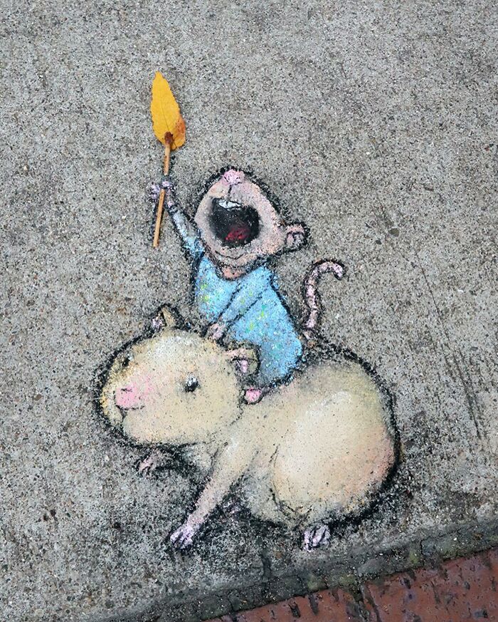 This Artist Continues To Brighten Up The Streets Of His City With His Adorable Chalk Art (130 New Pics)