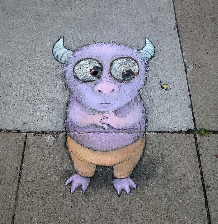 This Artist Continues To Brighten Up The Streets Of His City With His Adorable Chalk Art (130 New Pics)