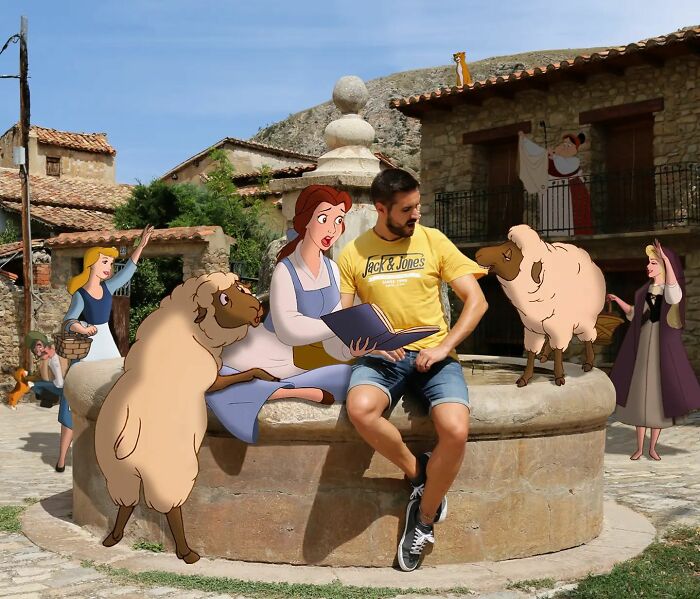 Elementary School Teacher Photoshops Classic Disney Characters Into His Life And The Result Is Captivating (29 New Pics)