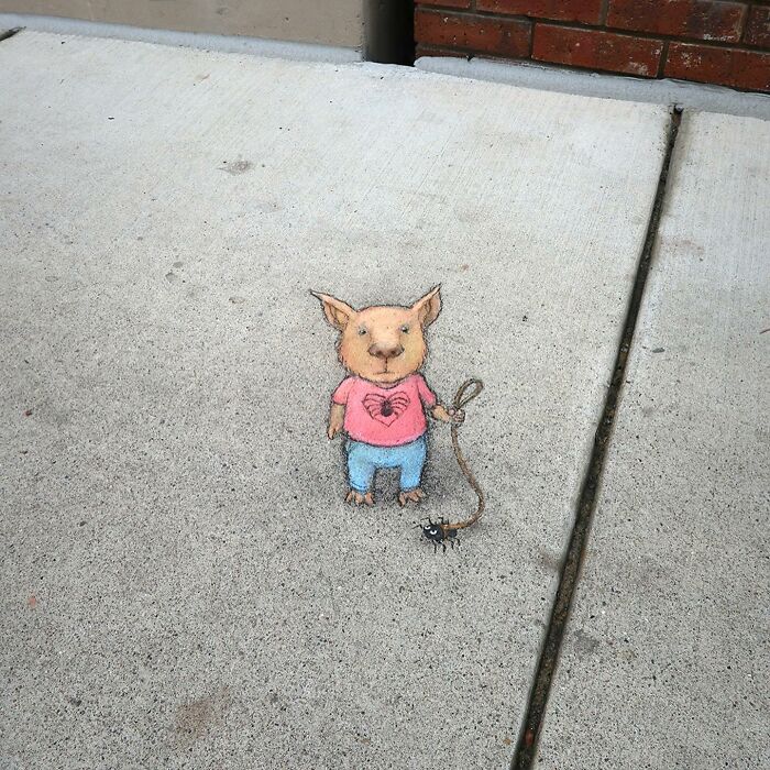 This Artist Continues To Brighten Up The Streets Of His City With His Adorable Chalk Art (130 New Pics)