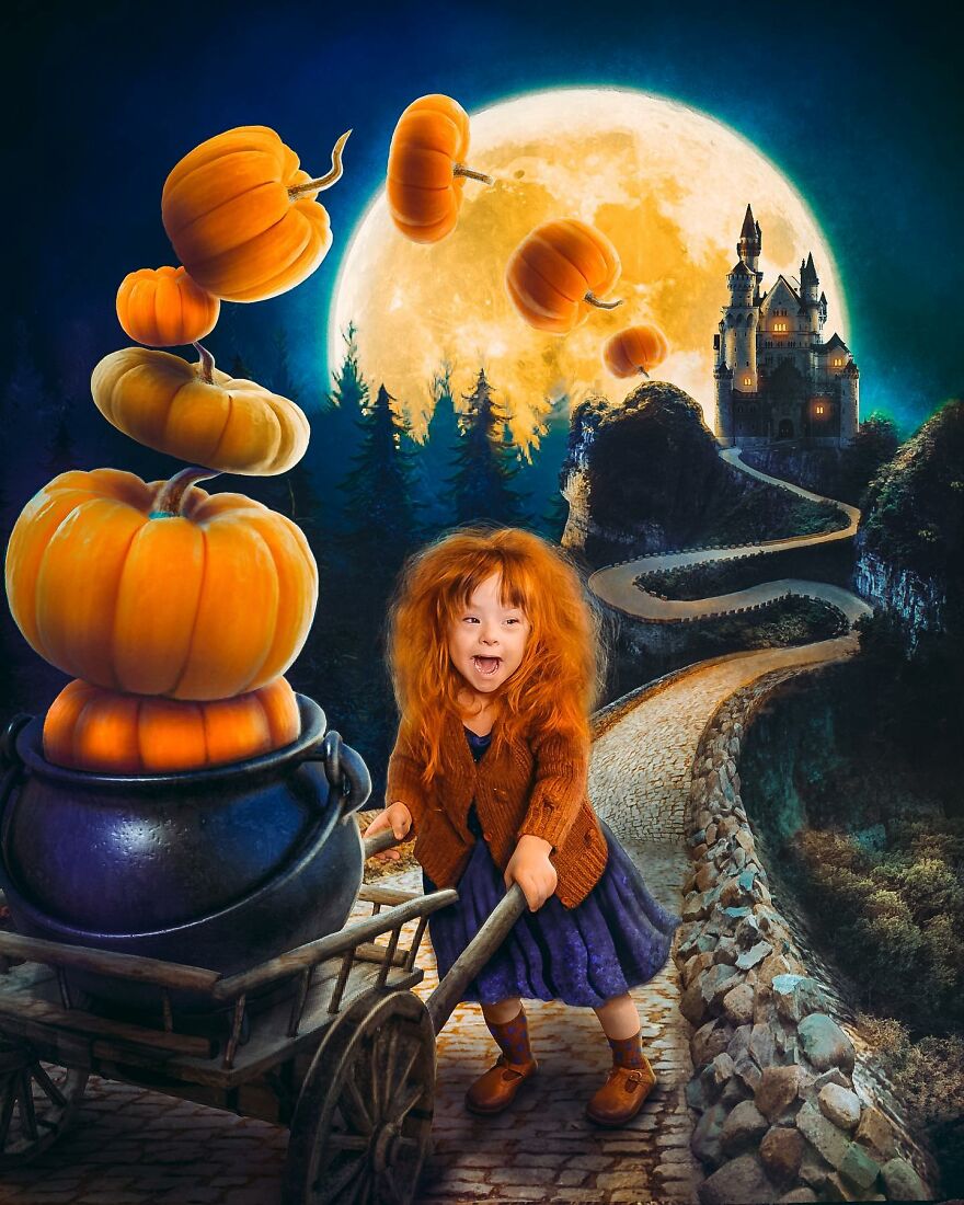 We Adopted A Girl With Down Syndrome A Year Ago, I Love To Photograph Her In Costumes That I Designed (39 Pics)