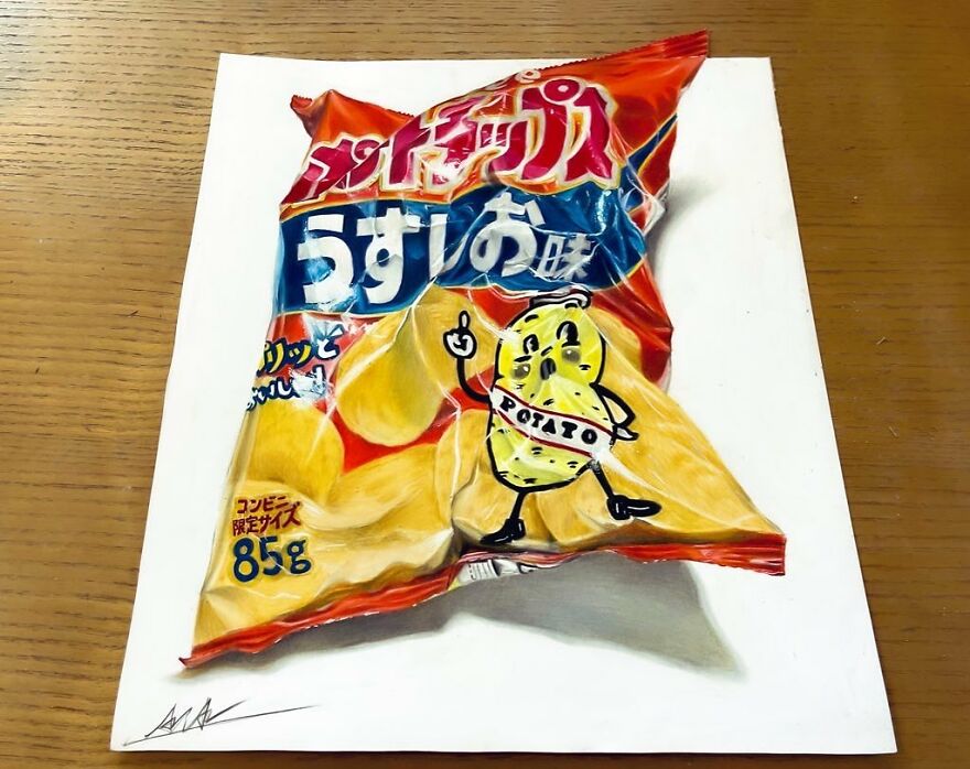 Japanese Artist Impresses With His 3D Drawings Using Only Colored Pencils (34 Pics)