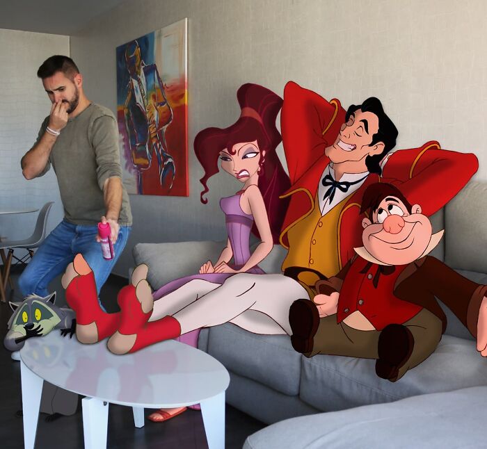 Elementary School Teacher Photoshops Classic Disney Characters Into His Life And The Result Is Captivating (29 New Pics)